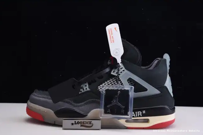 Official Maikesneakers CV9388-001 x Bred White Jordan Retro Off 4 Air 0323